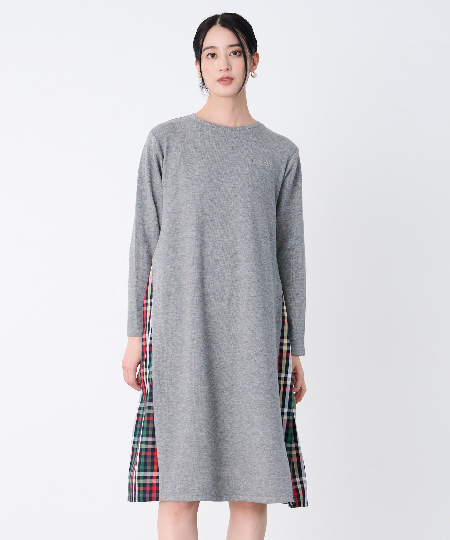 Arnold Palmer マシュマロリブ サイドチェック ワンピース